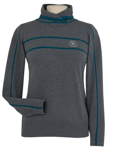 Essex Hampton Sweater - Grey & Teal  