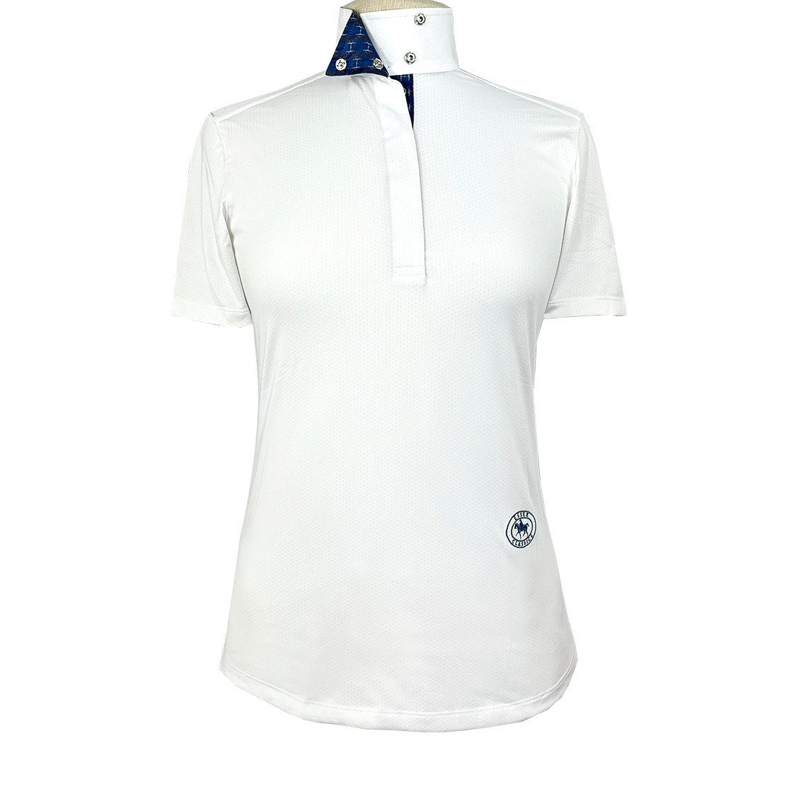Braided Reins & Bits Girls Talent Yarn Wrap Collar Short Sleeve Show Shirt - Equine Exchange Tack Shop