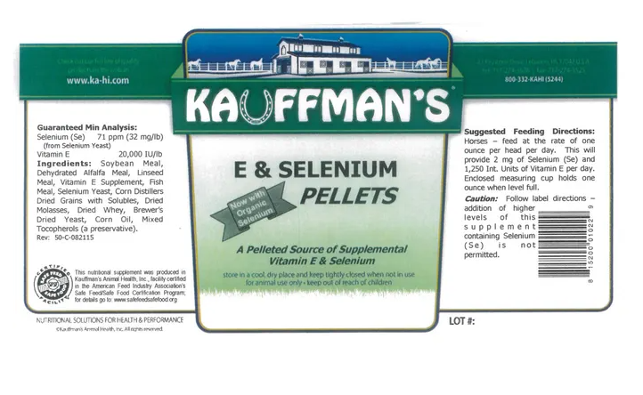 Kauffman's Vitamin E & Selenium Pellets