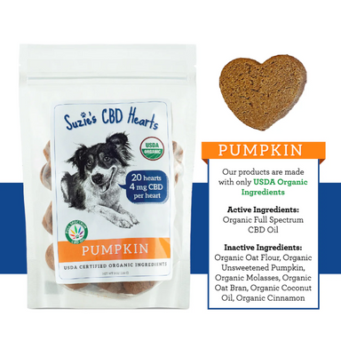Suzie's CBD Hearts - 4mg CBD - Equine Exchange Tack Shop