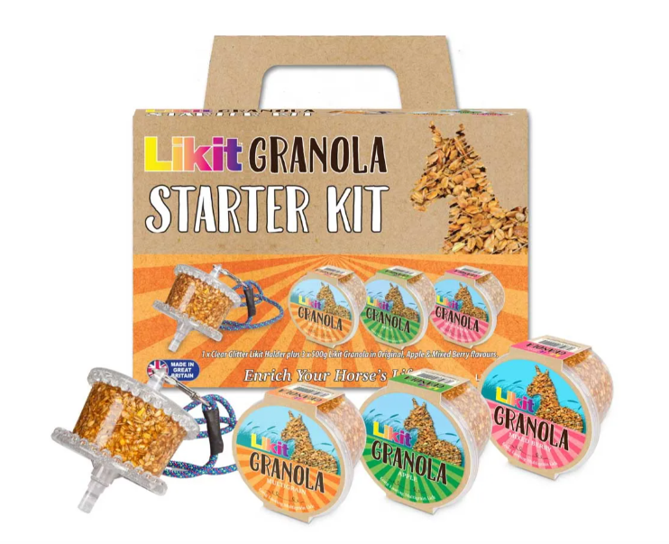 Likit Granola Starter Kit - W/Glitter Holder - Equine Exchange Tack Shop