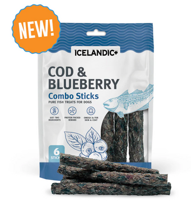Cod & Blueberry Combo Sticks For Dogs - Equine Exchange Tack Shop