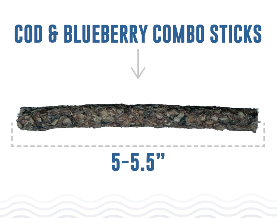 Cod & Blueberry Combo Sticks For Dogs - Equine Exchange Tack Shop