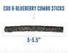Cod & Blueberry Combo Sticks For Dogs - Equine Exchange Tack Shop