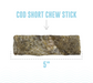 Hand Wrapped Cod Skin Short 5" Chew Sticks for Dogs - Equine Exchange Tack Shop