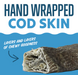 Hand Wrapped Cod Skin Short 5" Chew Sticks for Dogs - Equine Exchange Tack Shop