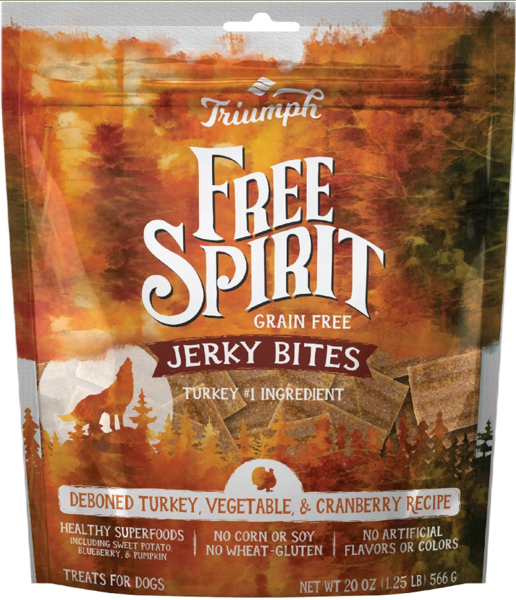 Free Spirit Deboned Jerky Bites Dog Treats 20 oz