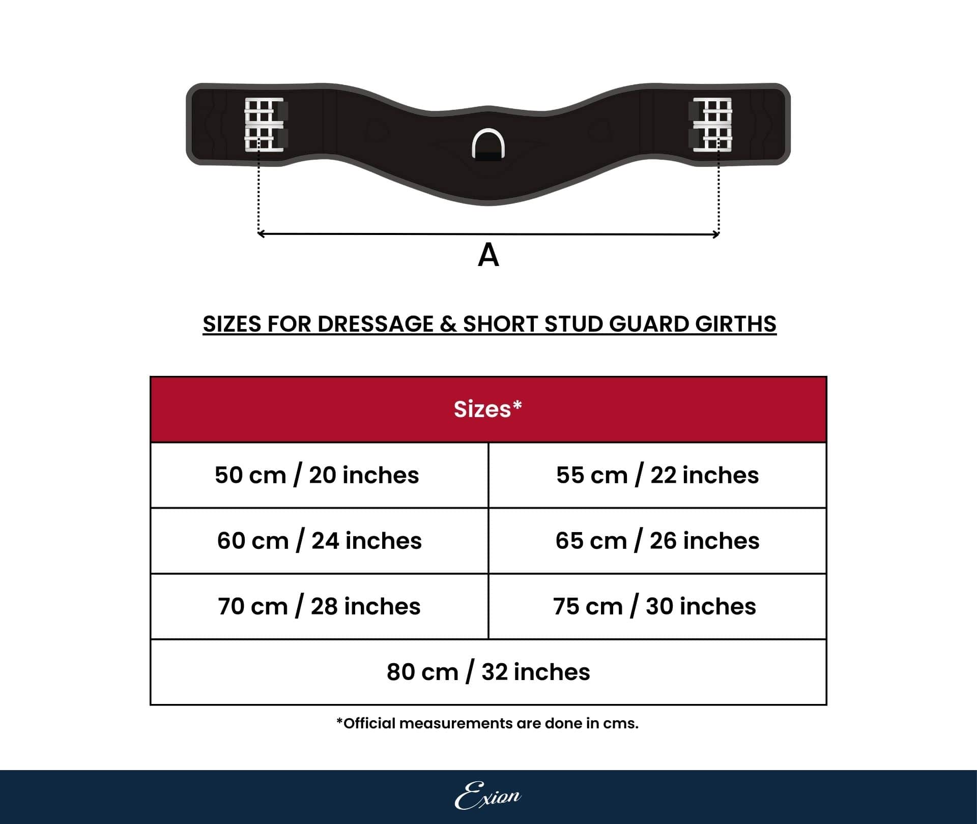 ExionPro Dressage Leather Horse Girth - Equine Exchange Tack Shop
