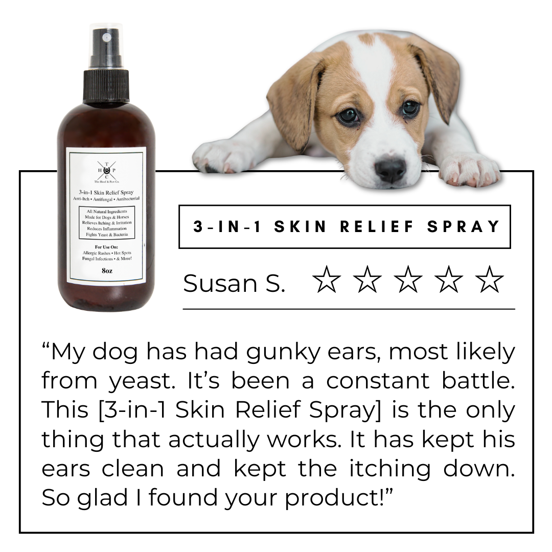 All Natural 3-in-1 Skin Relief Spray - for Dogs & Horses (8oz or 16oz) - Equine Exchange Tack Shop