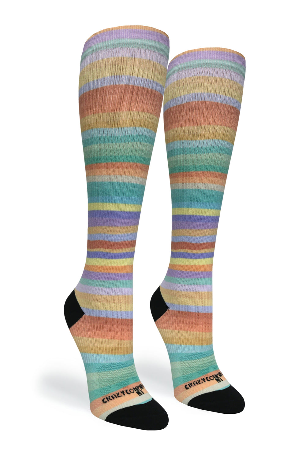 Spring Stripes Compression Socks - Equine Exchange Tack Shop