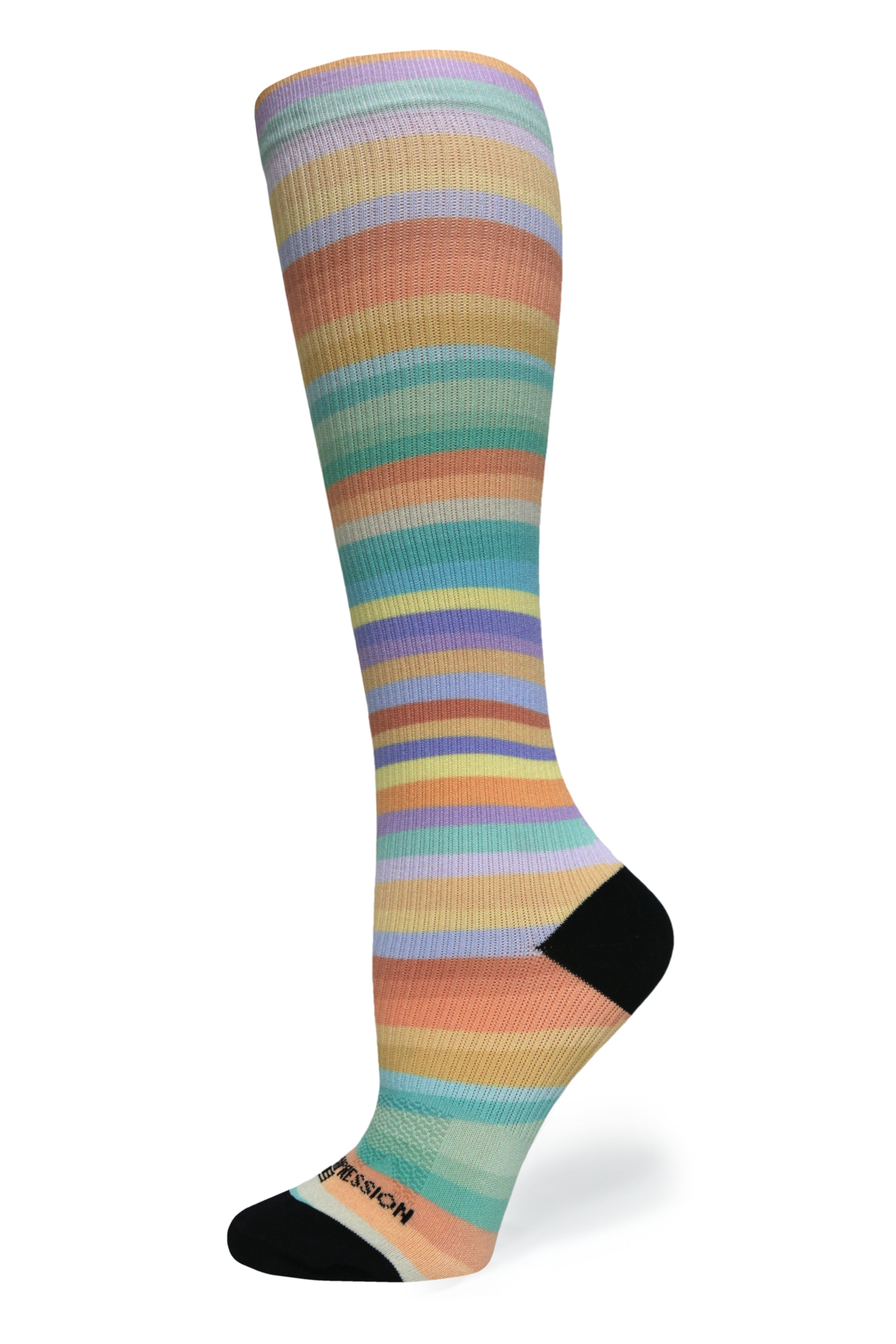 Spring Stripes Compression Socks - Equine Exchange Tack Shop