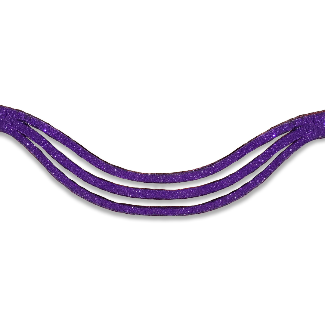 Purple Amethyst Browband - Equine Exchange Tack Shop