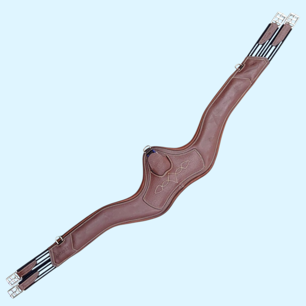 Antares Anatomic Girth with EasyClip in Brown - 58" - Equine Exchange Tack Shop