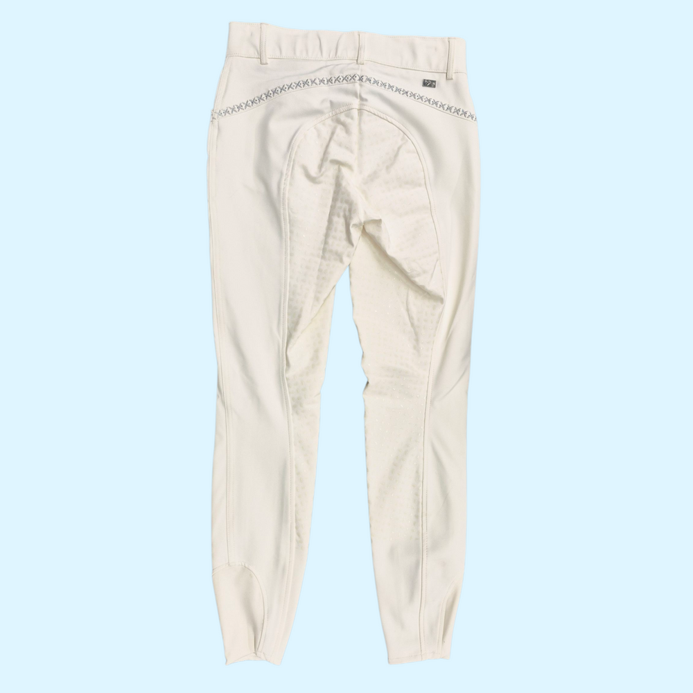 Catago Emily Silicone Full Seat Breech in White - 26 NWT - Equine Exchange Tack Shop