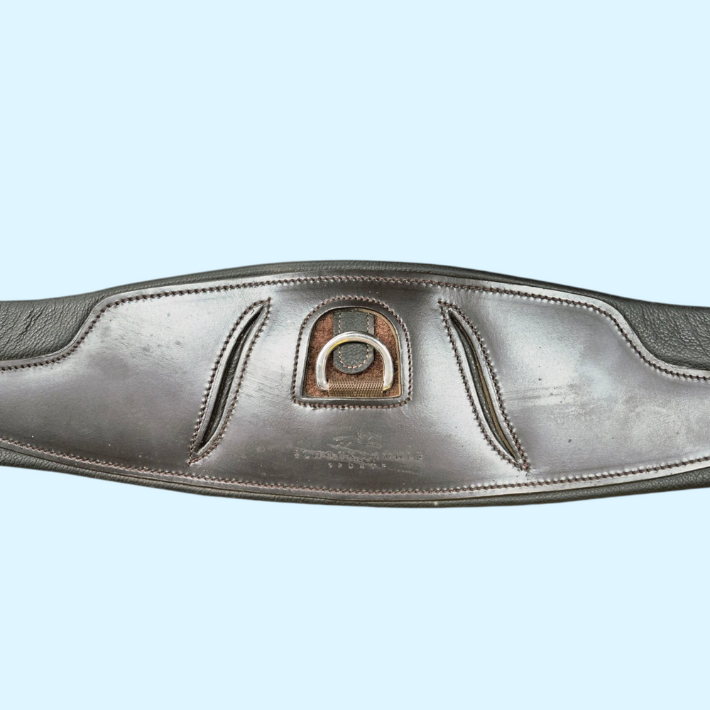 Schockemohle Pallas Anatomical Girth in Brown - 50" - Equine Exchange Tack Shop