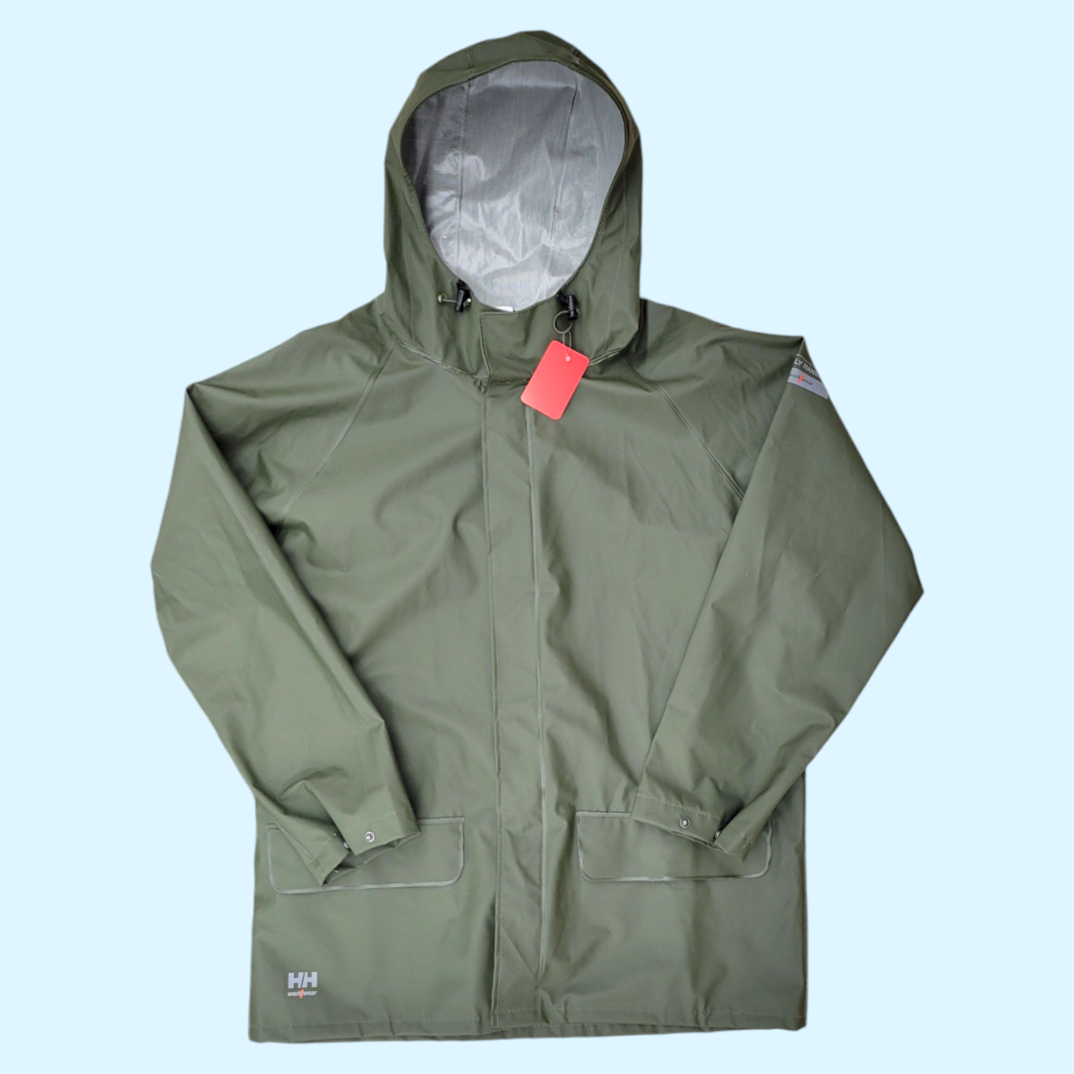 Helly Hansen Men's Rain Coat in Green - Large