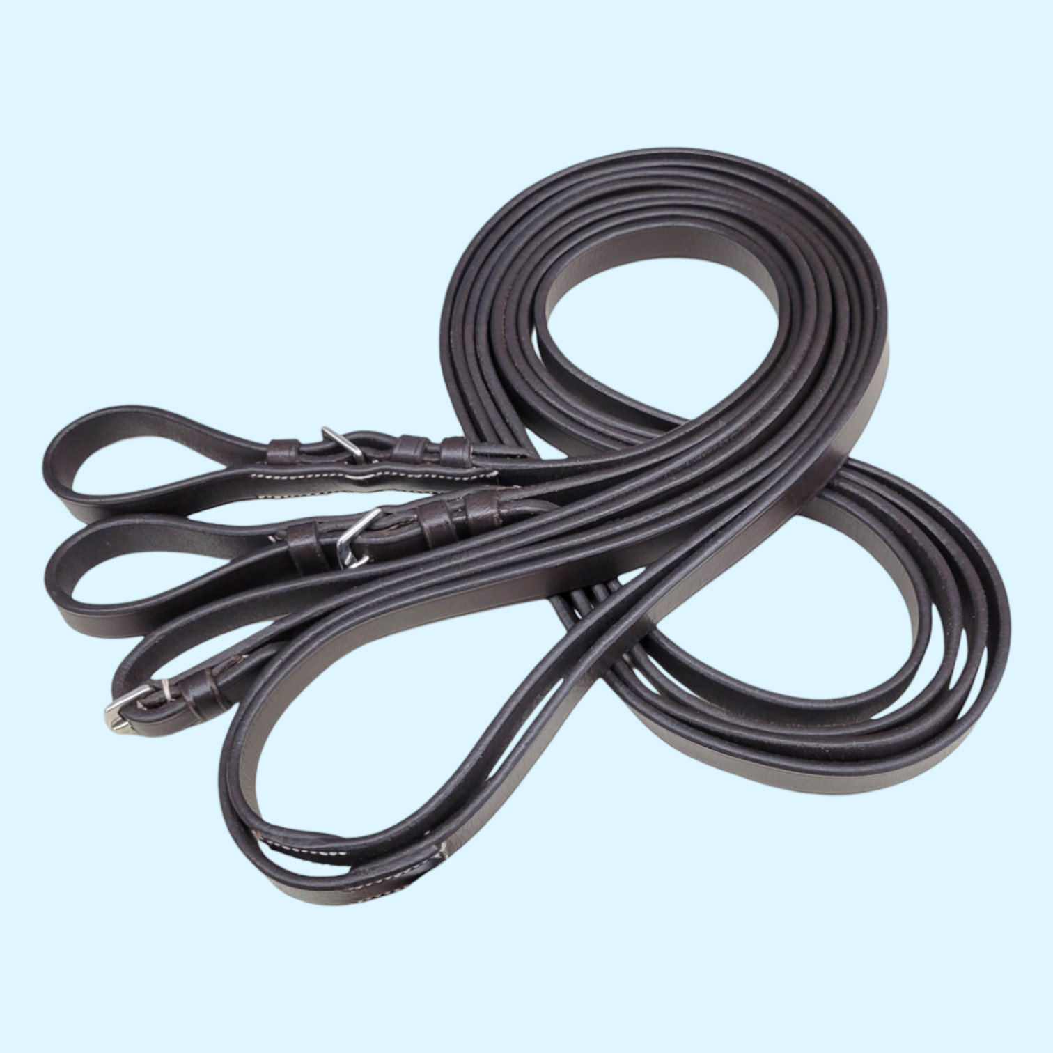 DaVinci Leather Draw Reins in Brown