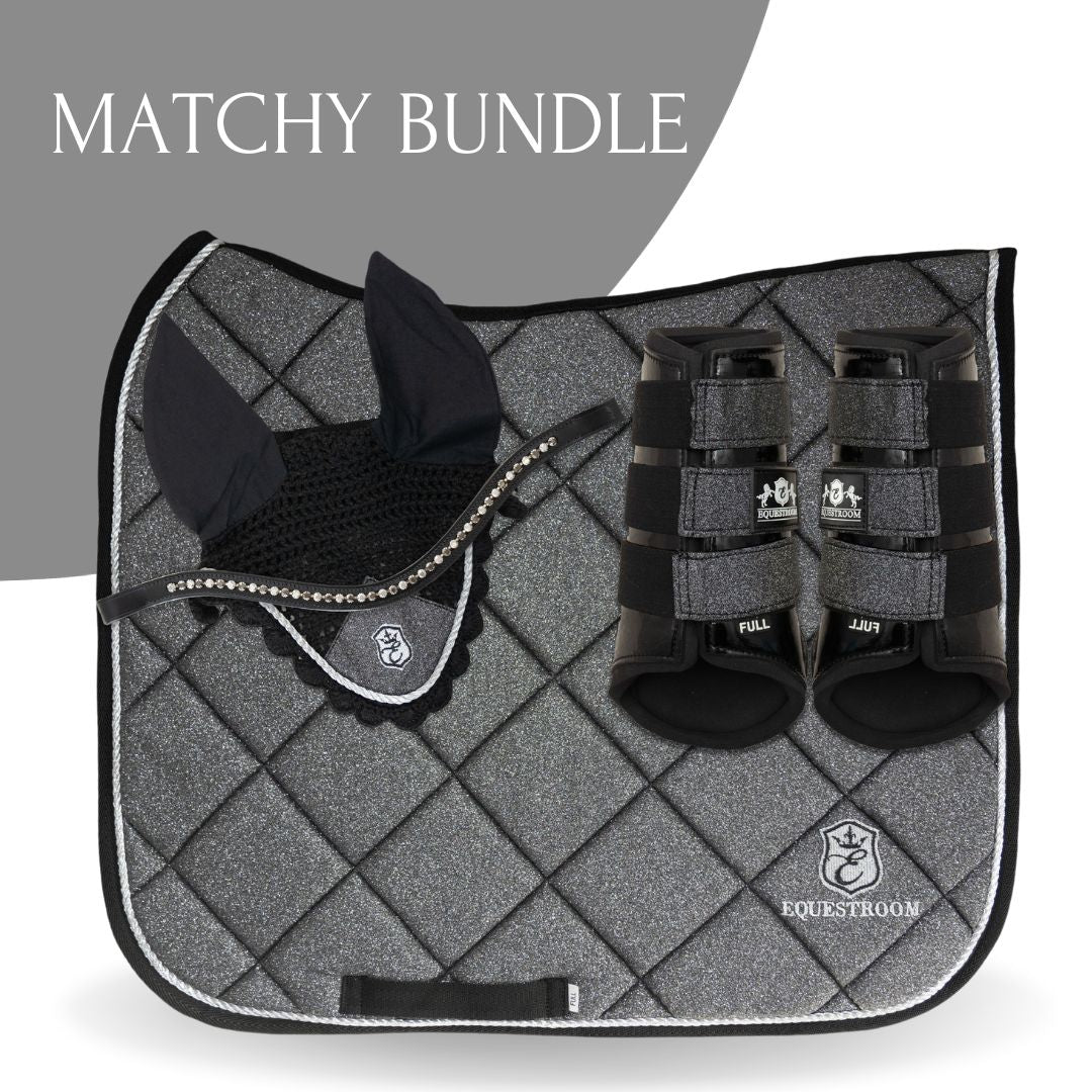 Stardust Grey Saddle Pad Set - Equine Exchange Tack Shop