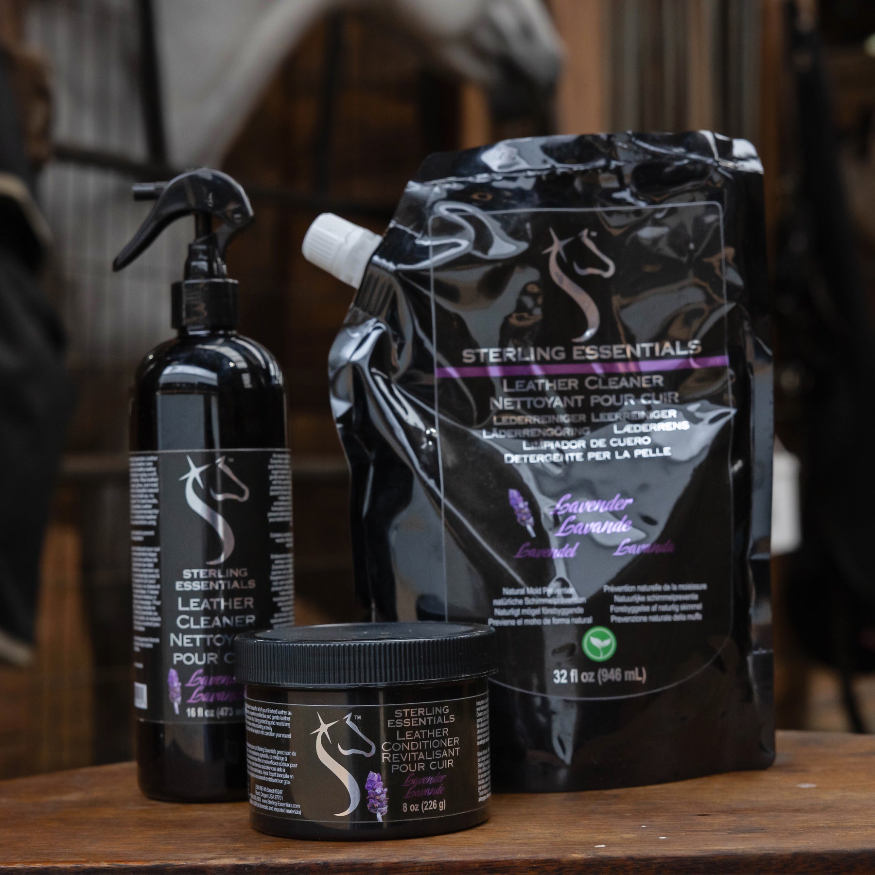 Sterling Essentials Leather Care Trio