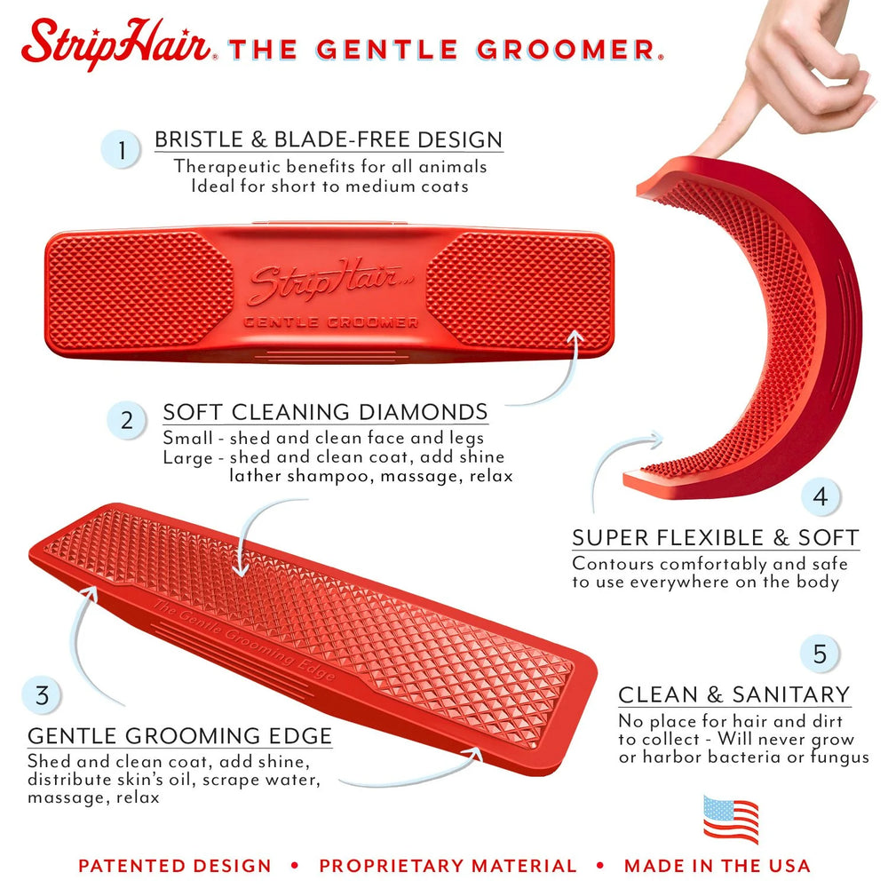 StripHair Gentle Groomer - Sensitive for Pets - Equine Exchange Tack Shop