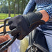 Tackified Copper Tech™️ Leather Premium Riding Glove in Black - Equine Exchange Tack Shop