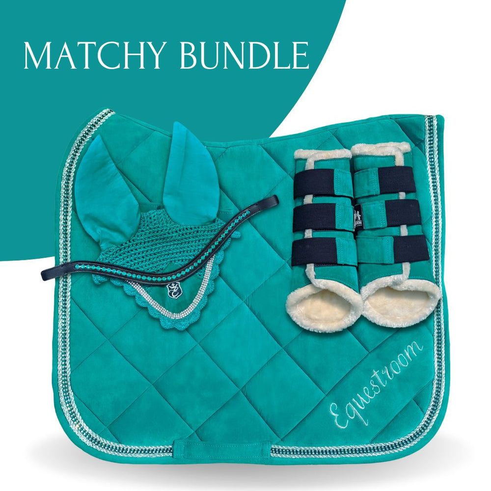 Teal Saddle Pad Set - Equine Exchange Tack Shop