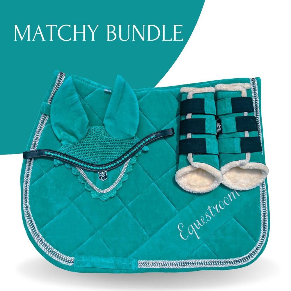 Teal Saddle Pad Set - Equine Exchange Tack Shop
