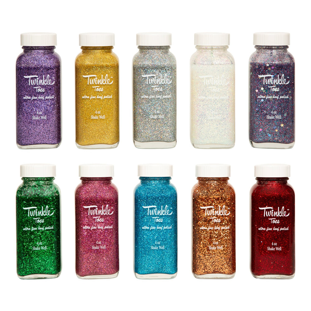 Twinkle Toes Hoof Glitter Polish - Equine Exchange Tack Shop