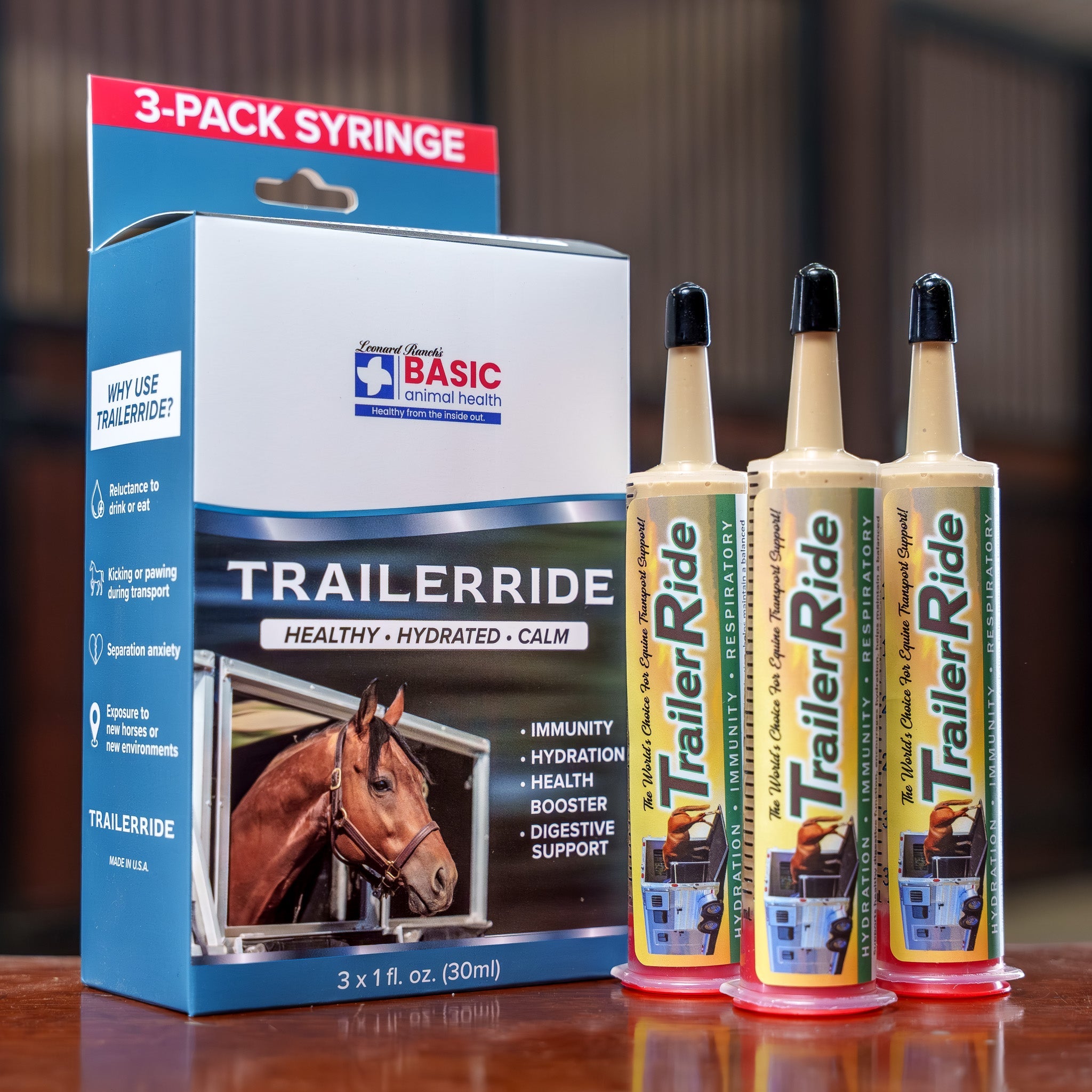 TrailerRide Gel for Horses - 3 Pack  