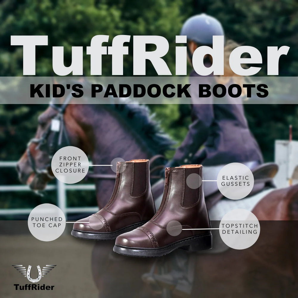 TuffRider® Children's Zip Paddock Boots - Equine Exchange Tack Shop