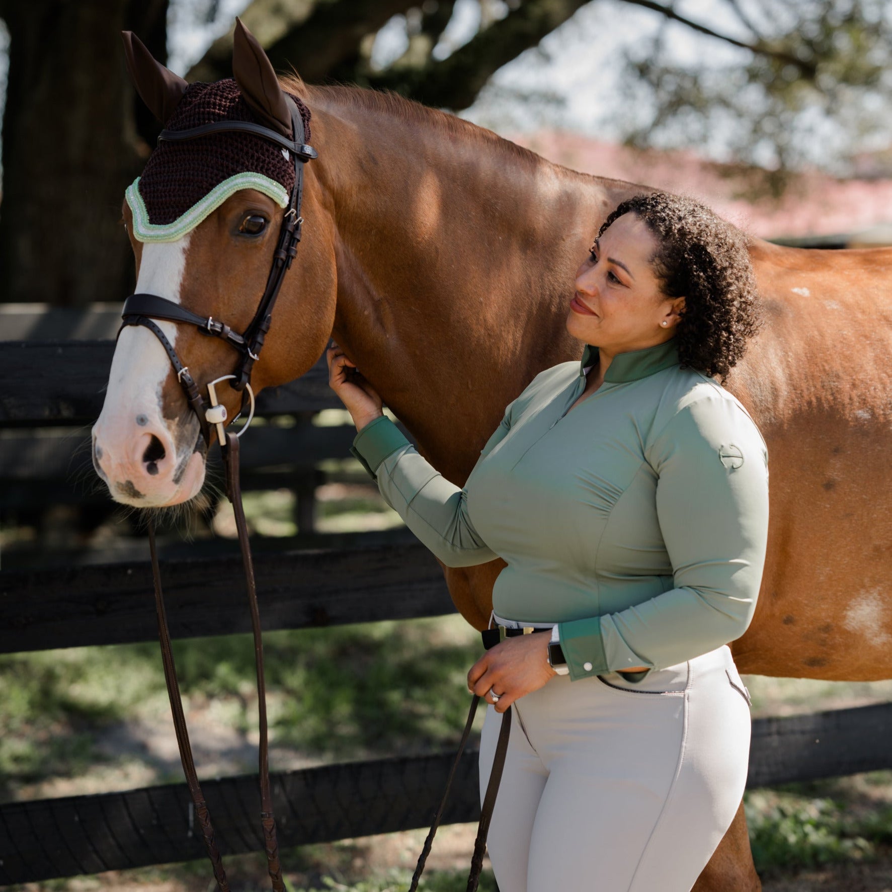 Roxana - Long Sleeve Riding Shirt - Equine Exchange Tack Shop