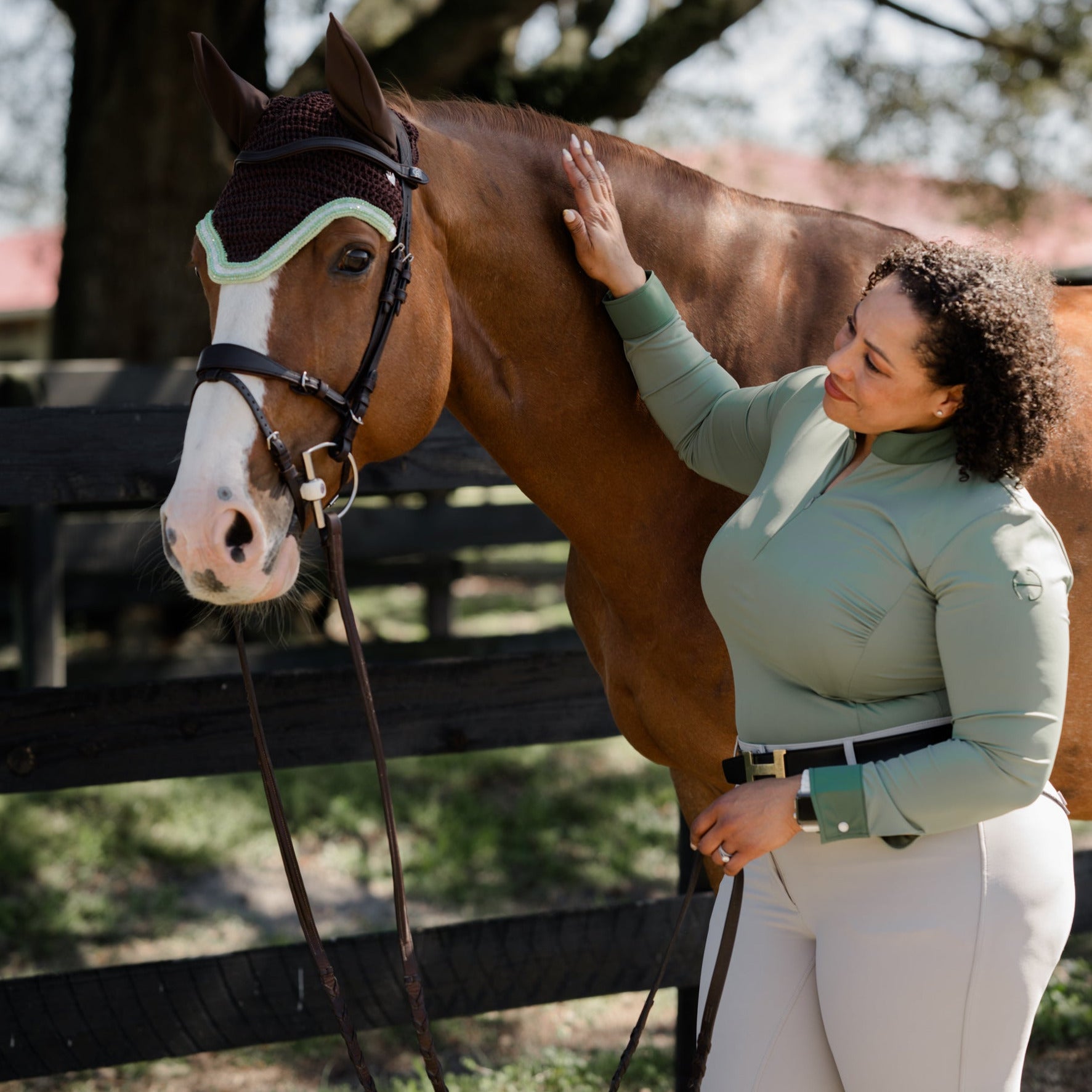 Roxana - Long Sleeve Riding Shirt - Equine Exchange Tack Shop
