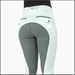 Megan Full Seat Competition Breeches - White with Grey Seat - Equine Exchange Tack Shop