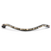 Azteca - Crystal Slimline Browband with Snaps - Equine Exchange Tack Shop