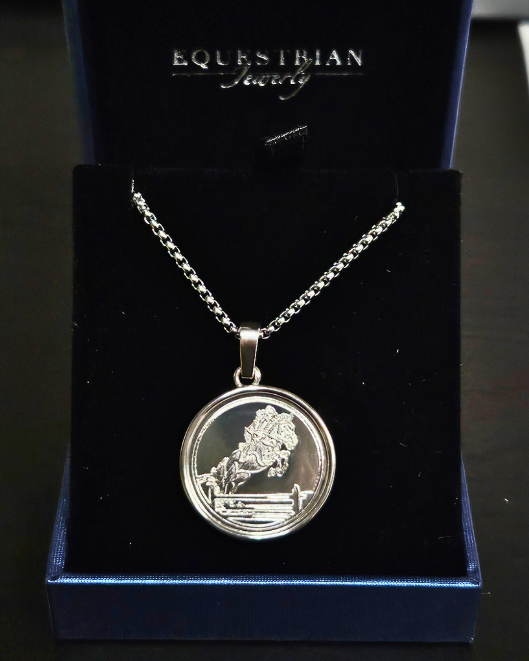 Brass Jumping Medallion Necklace