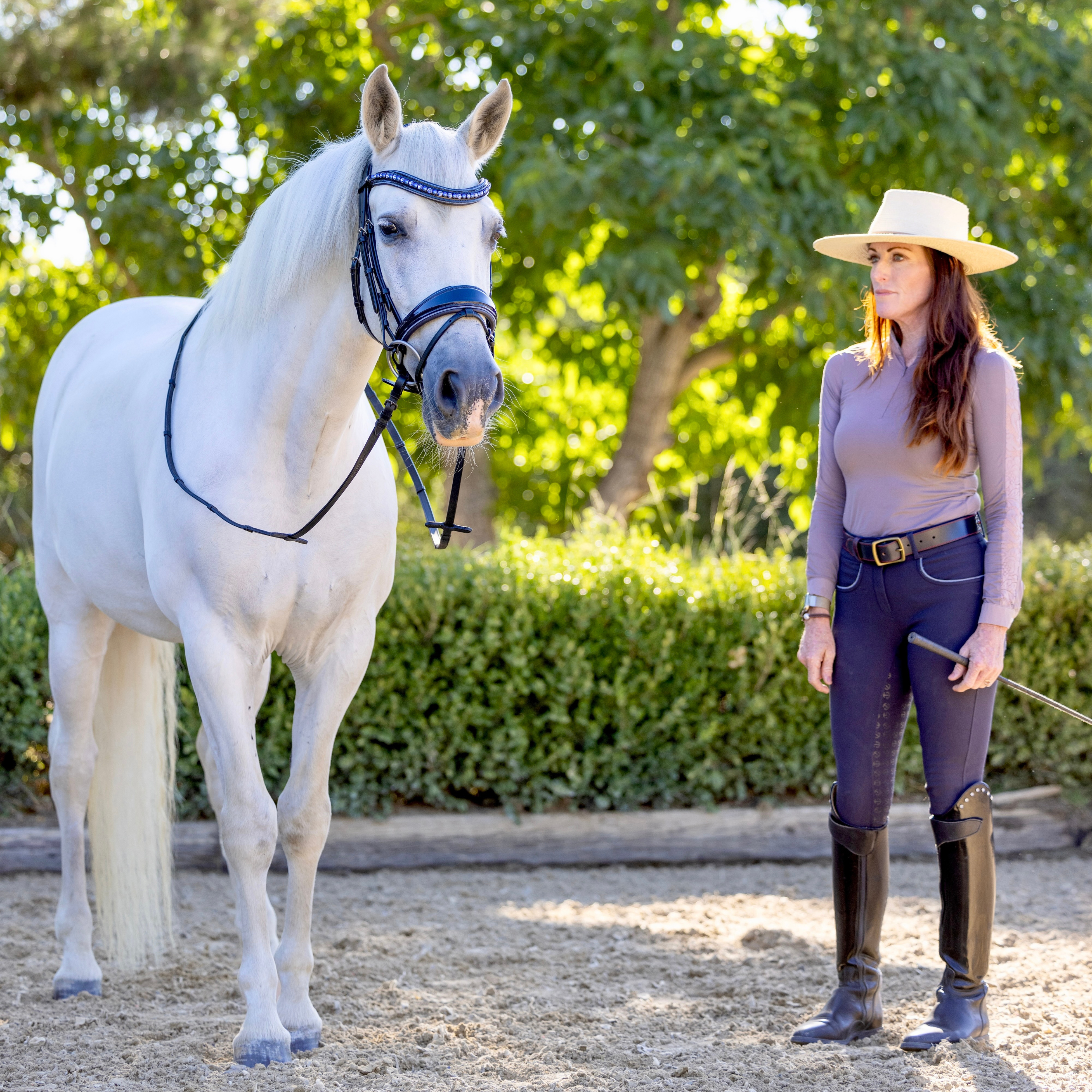 The Bluebell - Navy Patent Leather Snaffle Bridle with REMOVABLE FLASH - Equine Exchange Tack Shop