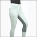 Megan Full Seat Competition Breeches - White with Grey Seat - Equine Exchange Tack Shop