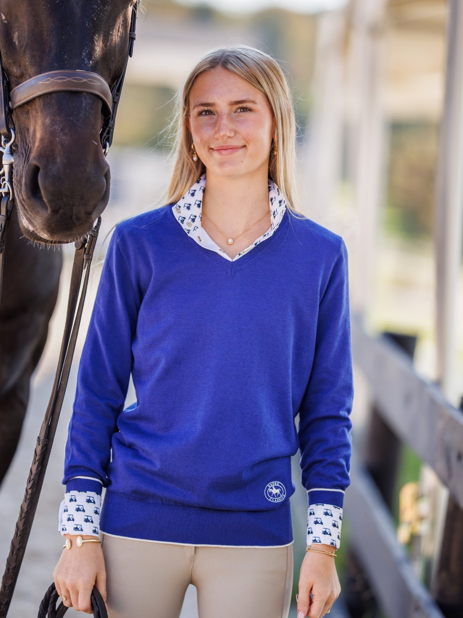 Essex Talent Yarn Long Sleeve Show Shirt - Equine Exchange Tack Shop