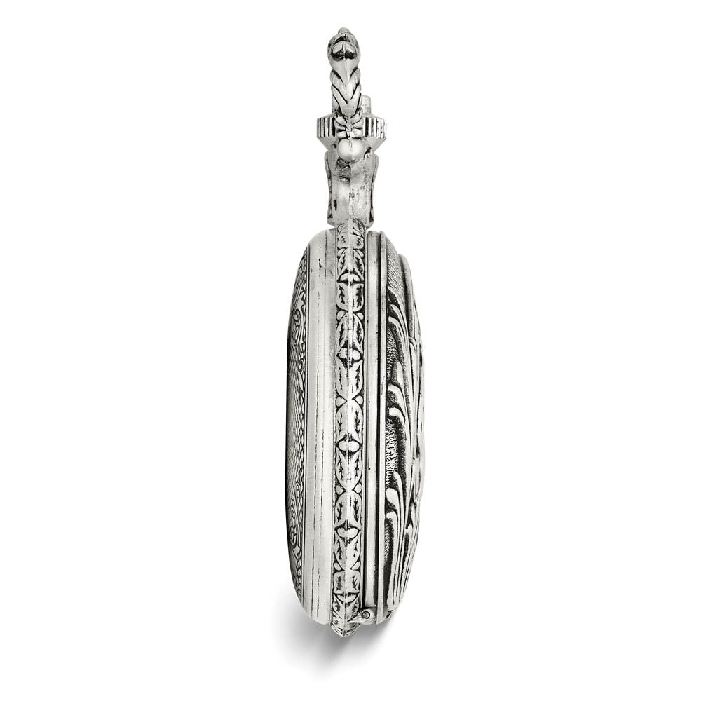 Charles Hubert Antiqued Finish Horses Pocket Watch - Equine Exchange Tack Shop