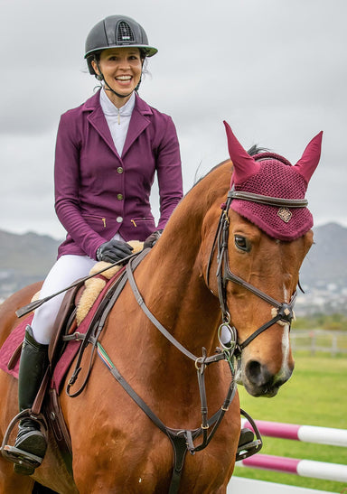 Espoir Inspire Mesh Show Jacket Plum - Equine Exchange Tack Shop