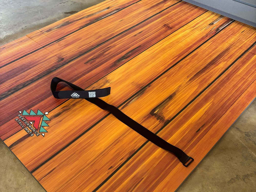 Portable Stall Mat Woodgrain Design-5x10 - Equine Exchange Tack Shop