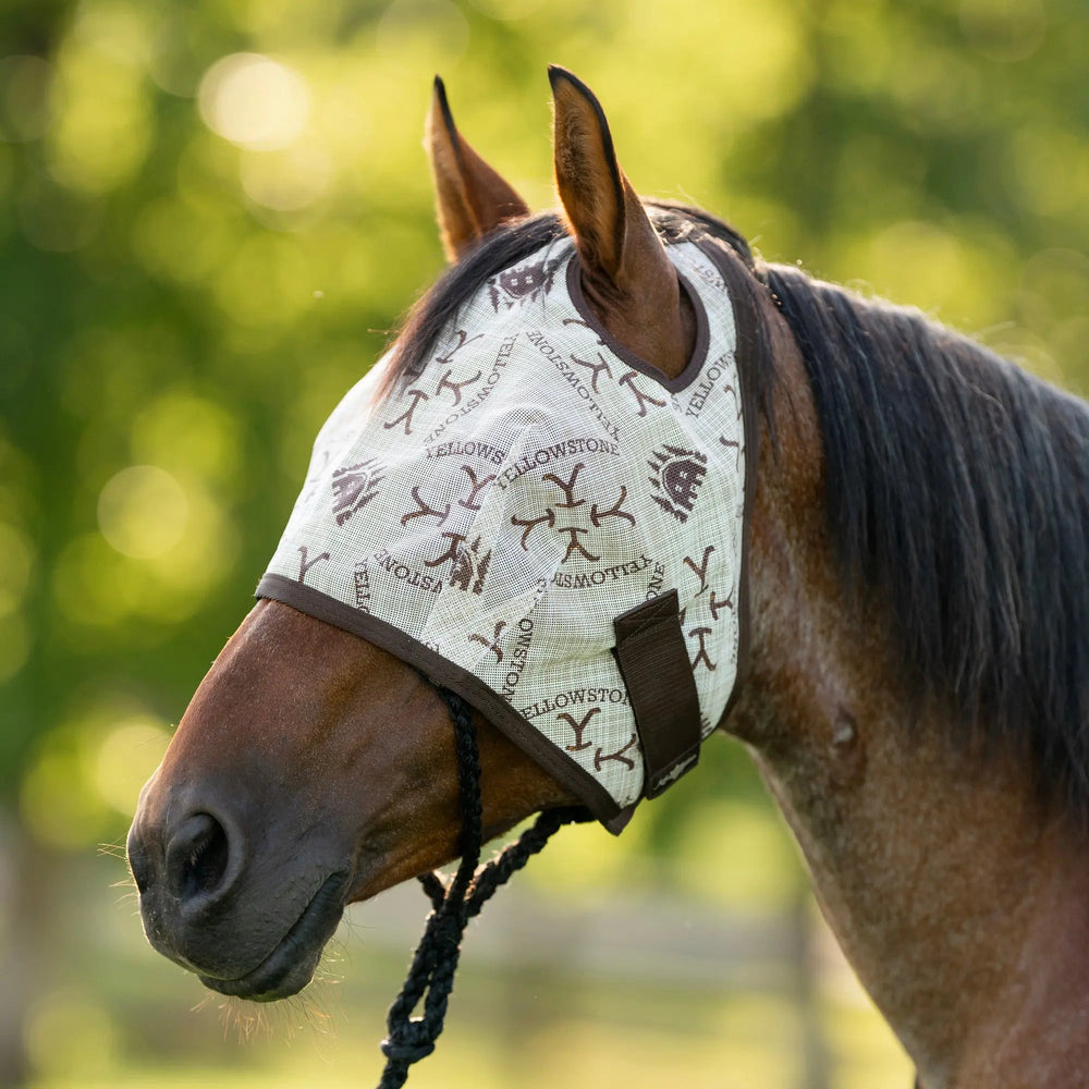 Fly Mask with Web Trim - Dual Ear Opening - 73% UV Blocking - Equine Exchange Tack Shop