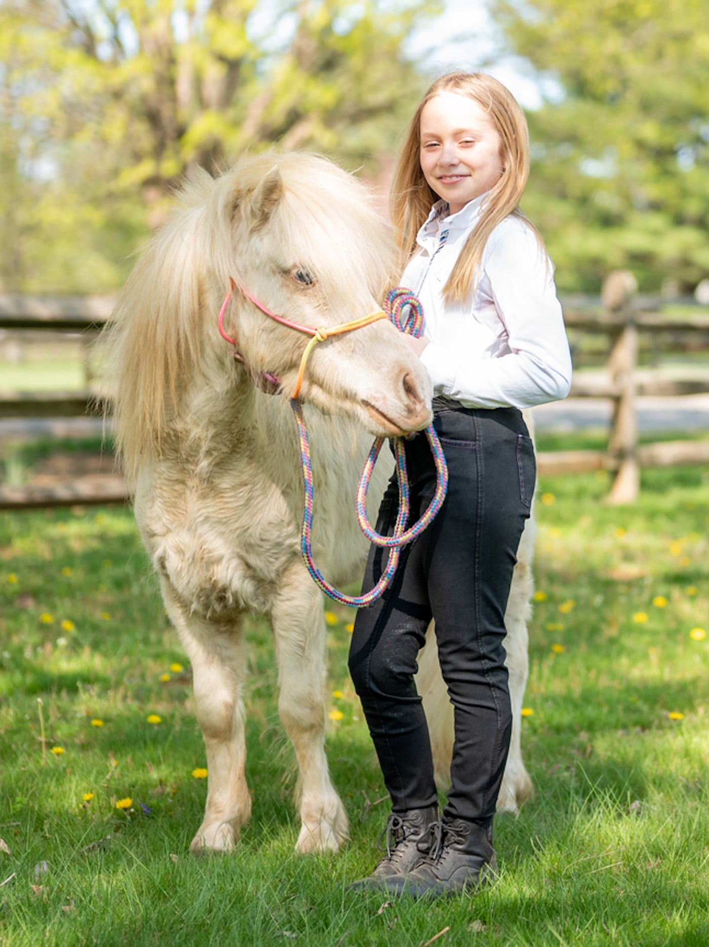 Girl's Denim Knee Patch Tread Breech - Equine Exchange Tack Shop