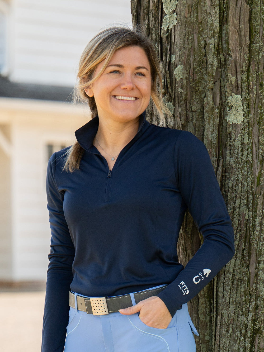 FITS Trio Graphic 1/4 Zip Long Sleeve - Equine Exchange Tack Shop