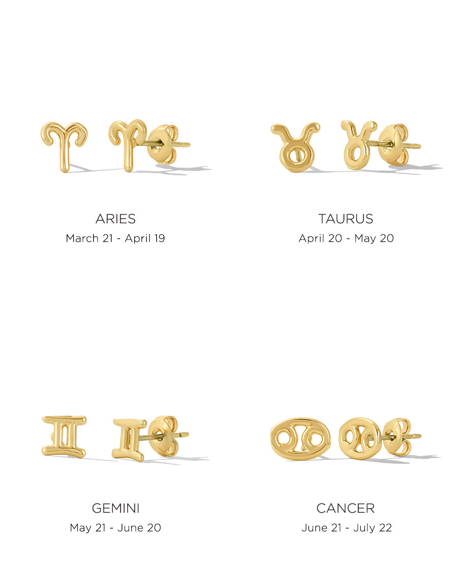 Zodiac Studs