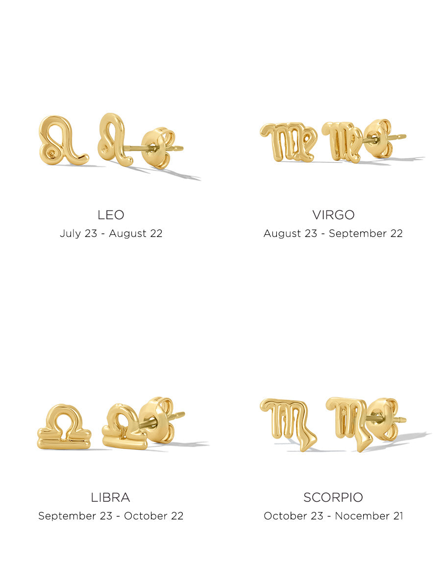 Zodiac Studs