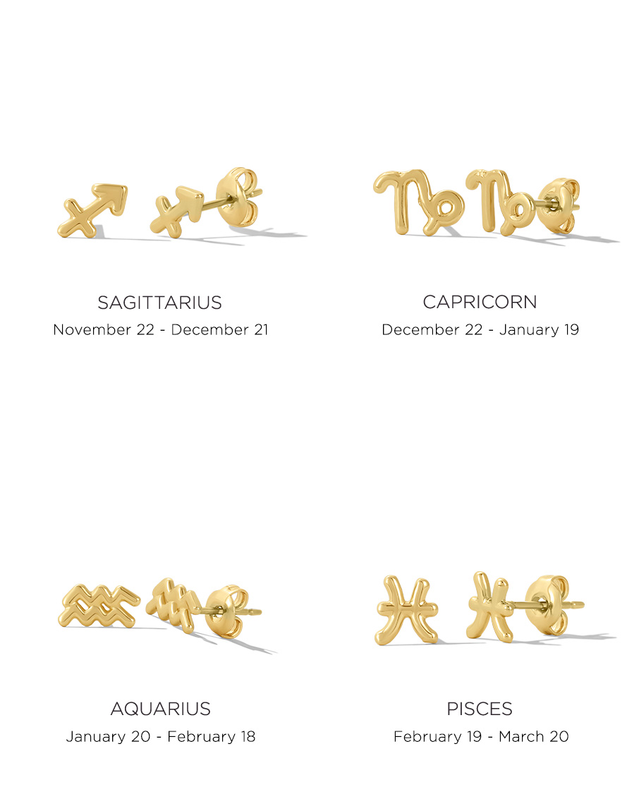 Zodiac Studs