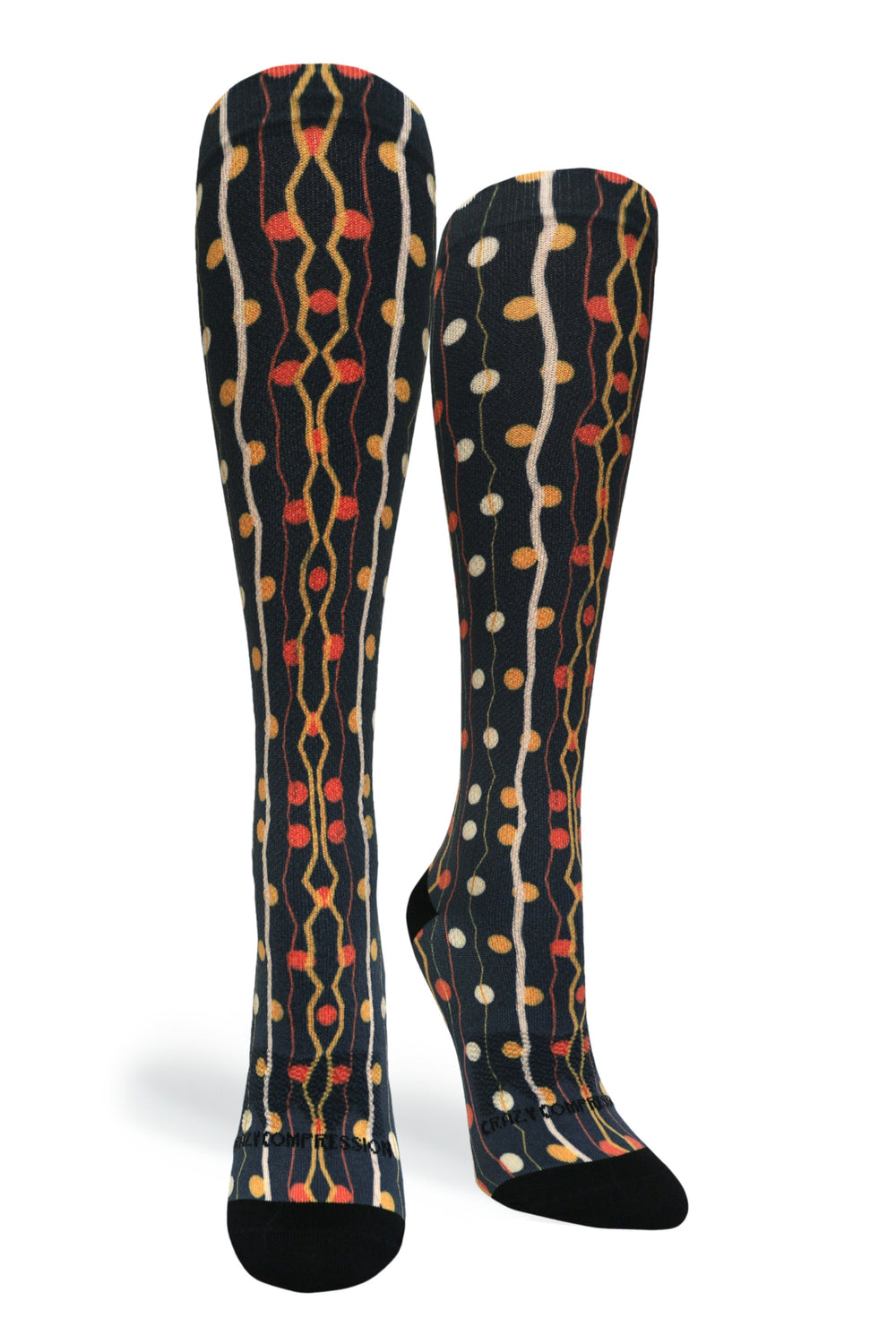 Zigzag Dots Compression Socks - Equine Exchange Tack Shop