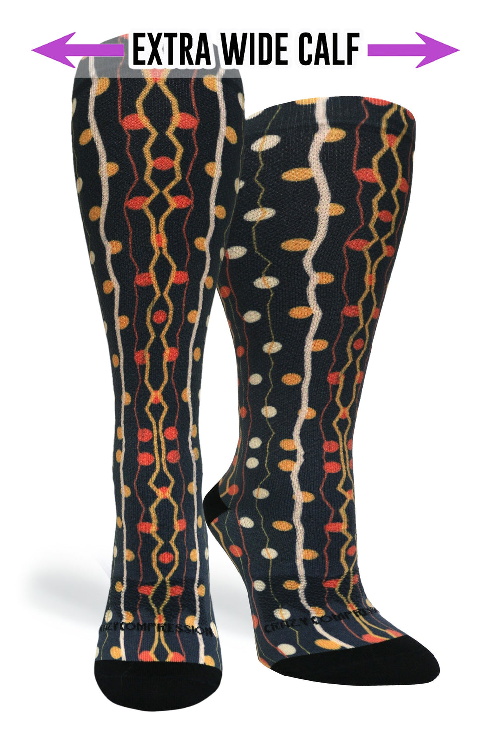 Zigzag Dots Compression Socks - Equine Exchange Tack Shop