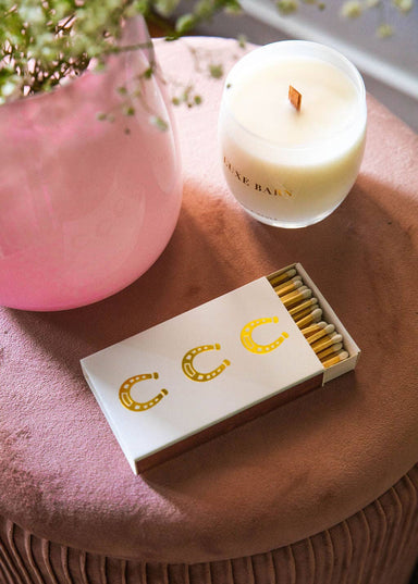 White Oversized Horseshoe Matches - Equine Exchange Tack Shop